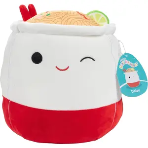 Squishmallows Original 10-Inch Daley the Ramen Noodles - Official Jazwares Plush - Collectible Soft & Squishy Pad Thai Lo Mein Food Stuffed Animal Toy - Add to Your Squad - Gift for Kids, Girls & Boys