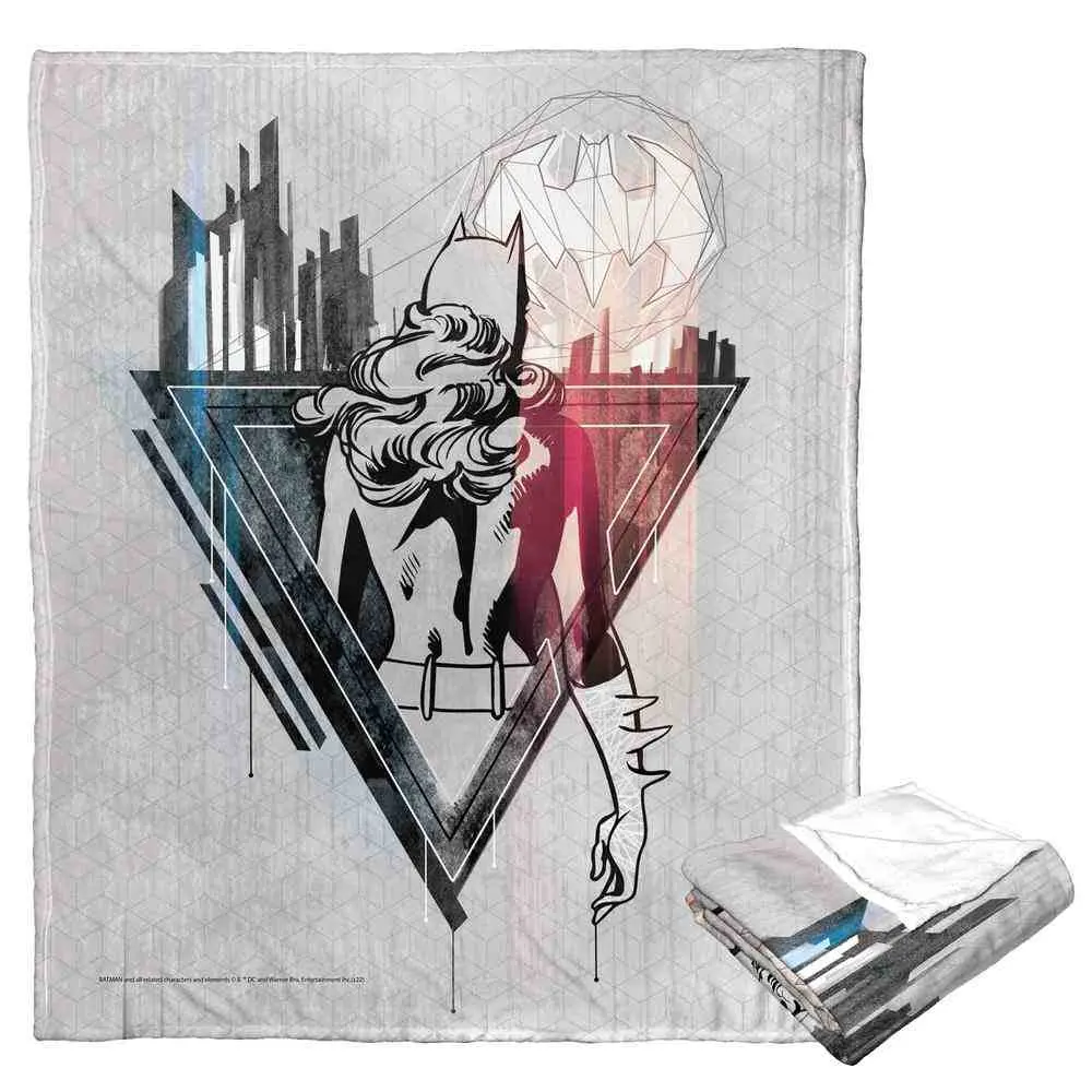 Warner Bros. Batman Superhero Silk Touch Throw Blanket - 50x60 In, Soft Bedding for Home, Room Decor, Whimsical House Decor