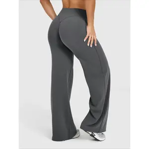Straight Leg Yoga Pants for Women – No Front Seam High Waisted Butter Soft Leggings, Naked Feel Tummy Control Workout Trousers for Pilates, Running & Everyday Athleisure Wear