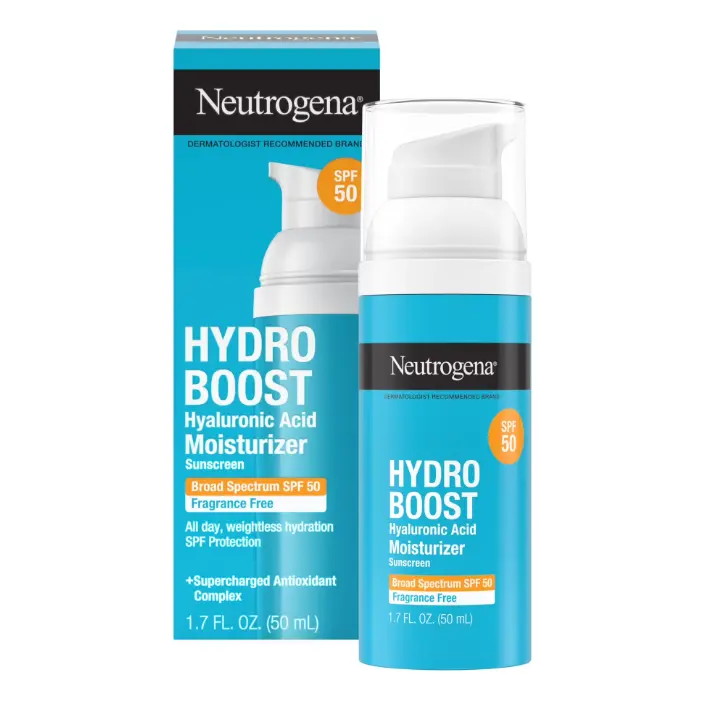 Neutrogena Hydro Boost Hyaluronic Acid SPF 50 Face Moisturizer Lotion, Skin Care, 1.7 oz
