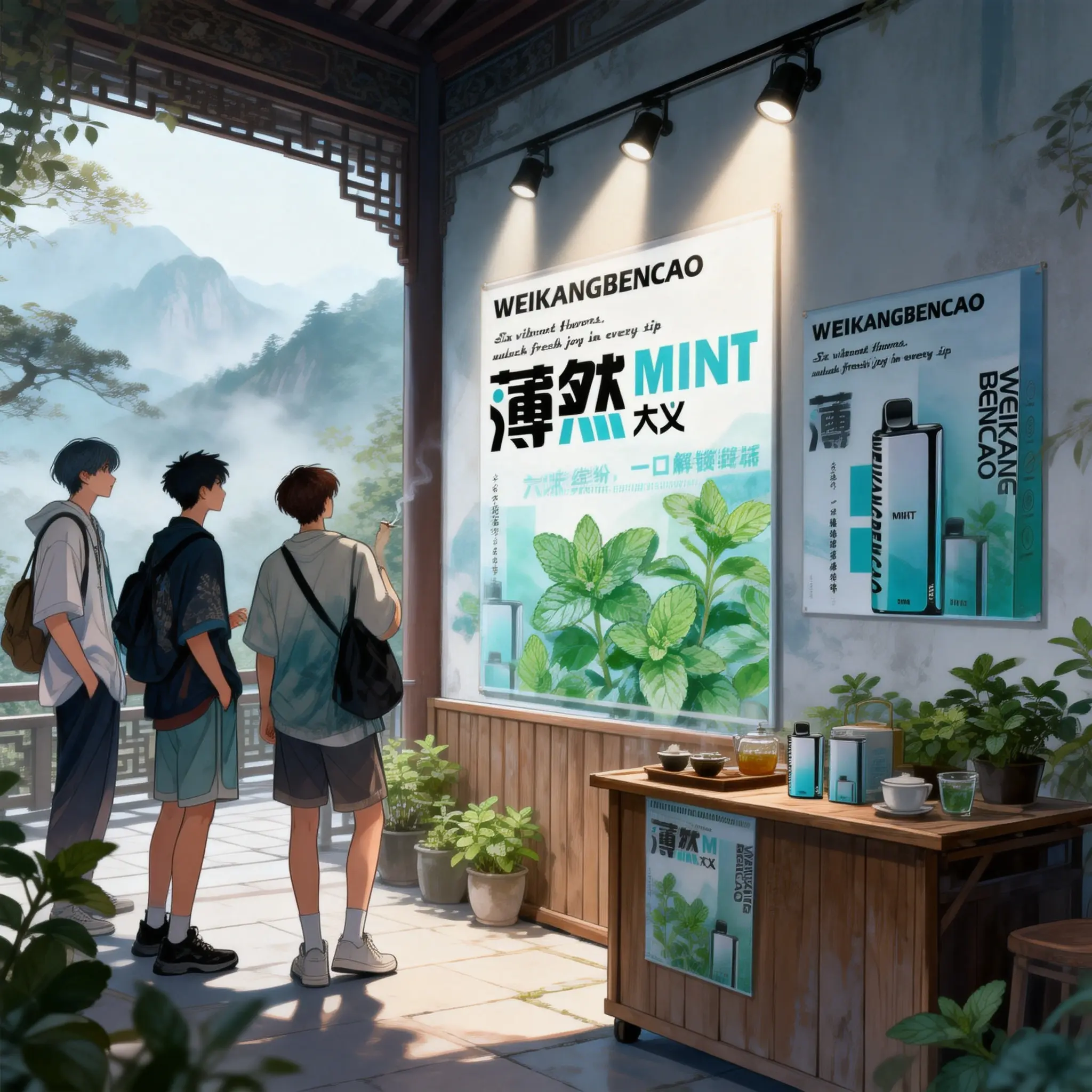 Stylish Gradient Sustainable Large Capacity Design, Capacity Level Display, Refreshing Fruit Mint Scent Infused with Premium Natural Plant Essence