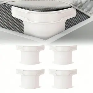 4 Pack Bed Sheet Clips, Bed Sheet Grippers, Anti-Slip Corner Fasteners, Mattress Strap, Fits Most Bed Sizes, Secure Bed Sheet Holder