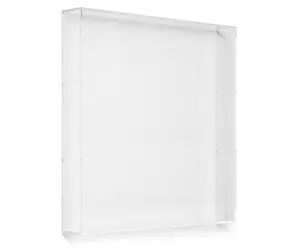 20" x 20" x 3" Backless Modern UV-Grade Acrylic Shadowboxes