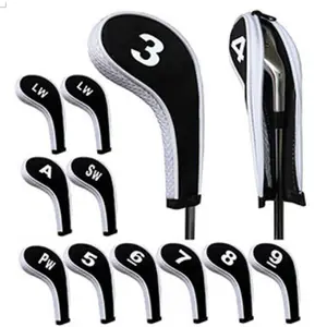 12 Pcs Golf Iron Head Covers, Durable Protective Sleeves for Clubs, High-Quality Golf Accessories, Fits Most Standard Club Heads, Golf Supply