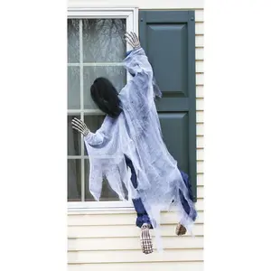 5FT Hanging Skeleton Witch Window Halloween Prop
