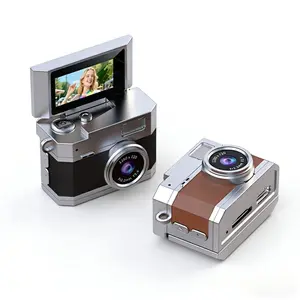 Mini Digital Camera (Including 32GB Memory Card, Card Reader and Adapter) It Supports Photo Taking and Video Recording, and Is A CCD Flip-screen Camera. It Is An Awesome Gift for Holidays and Christmas.
