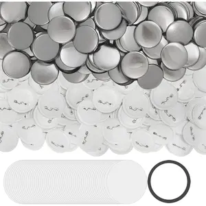 100 Sets 3 inch / 75mm Button Maker Supplies, Buttons Supplies for Buttons & Badges, Covers, Backs& Clear Film for Button Maker Machine, Badge Button Press