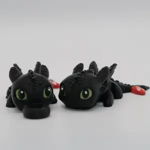 Mini Toothless (or Straw Buddy!)
