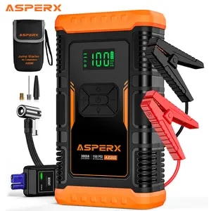 AsperX AX260 Jump Starter with Air Compressor, 3000A/150PSI  Car Battery Jump Starter, 12V Jumper Box Portable with Tire Inflator for Truck, Vehicle
