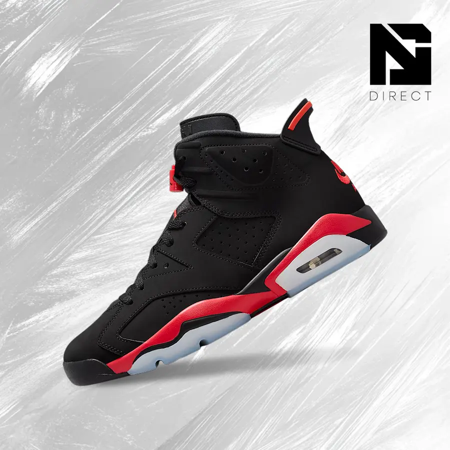 NIKE Air Jordan 6 Retro Infrared Men's Casual Trendy Sneaker, A Daily Everyday Shoe with Shock-Absorbing Comfort, CT8529-001, Everyday Sneaker, Casual Trendy Sneakers