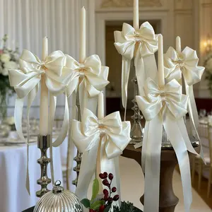 2 Pcs Ballet Style Bow Ribbon Decorations, Cake, Bottle and Candle Decoration, Elegant Gift Packaging Bows, Valentine's Day, Birthday, Wedding, Perfume Box