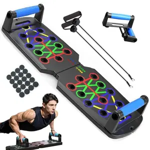 Multifunctional Foldable Push Up Trainer Board – Portable, Easy to Use & Quick Setup Home Workout Equipment for Effective Chest, Arm, Shoulder & Core Muscle Strength Training, Perfect for Home & Gym Fitness,Summervibes,Father's Day Gift