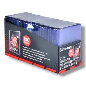 3" x 4" Clear Regular TOPLOADER Sleeves and Soft Sleeves Bundle (100ct) for Standard Size Cards