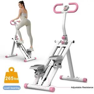 265lbs Stair Stepper Climber Machine with Adjustable Resistance & Handlebar - 196N Resistance Upgrade Vertical Climber Workout Machine for Full-Body Exercise Climber Fitness Equipment