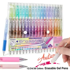 Erasable Gel Pens, 12/24/36 Colors Erasable Pens, Make Mistakes Disappear Colored Pens,Premium Comfort Grip for Drawing Writing Planner and School Supplies,Fine Point0.7mm,Gel Pens for Coloring