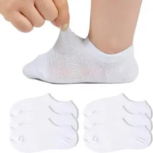 Unisex Toddler Soft Comfy Cotton Low-Cut No-Show Socks - Animal Prints, Slip-Proof Grips, Stretch Elastic (6 Pairs), Soft Comfy Socks