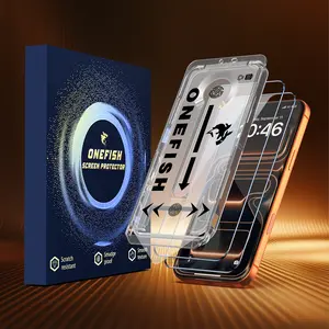 One Fish Screen Protector 2 Pack, For iphone Samsung,  Protection Privacy, Crystal Clear, Scratch-Resistant, Ultra-Smooth Touch, Privacy Protection, Easy Installation.