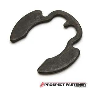 Rotor Clip  1.75 in. Dia. Poodle Style External Ring Carbon Stainless Steel Black Phosphate - 25 Pieces