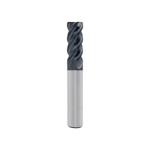 LU&MN Carbide Square End Mill - 4 Flute, 5/8"-4T, Hardened Steel, Metal & More, Milling Alloy Steels, Suitable for DIYers & Professionals Tool Material Chip Control Cutting Length