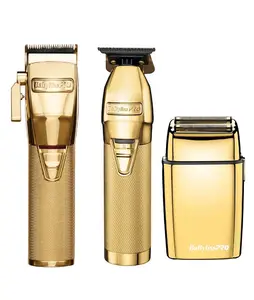 BaBylissPRO Gold Clipper Skeleton Trimmer and Double Shaver Trio