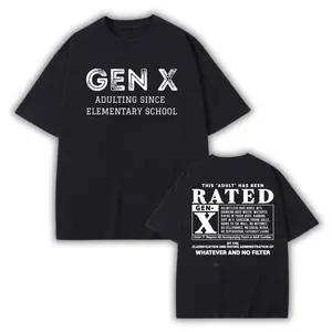Gen X This Adult Has Been Rated Shirt, Generation X Traits Graphic Tee, Gen X Inspired Shirt, Funny Sarcastic, Unisex Streetwear women