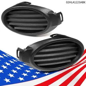 CROSSDESIGN Pair Front Bumper Fog Light Lamp Cover Grille Bezel Fit For Ford Focus 2012-2014