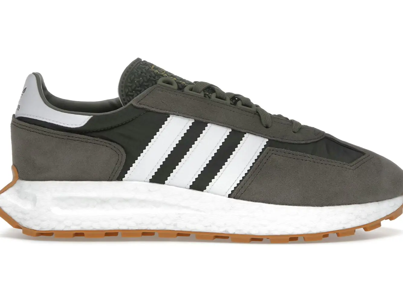 adidas Retropy E5 Olive Strata White Gum - Retro Runner Gum Sole Vibe