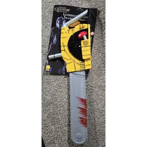 *sound*READ! Texas Chainsaw Massacre Leatherface Chainsaw Rubie's costume
