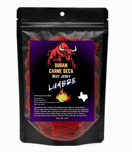 Tizon Lumbre Carne Seca - Spicy Fuego Beef Jerky Snack, Premium Mexican-Style Dried Beef, 2oz Resealable Pouch, No Added Hormones, USA Made