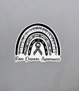 Rare Disease Awareness Rainbow Sticker or Magnet