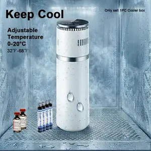 Adjustable Temperature Cooling Box Storage 0-20°c for Insulin, Vaccines, Medications, Semi-Manual Model Yt06, Non-Lead Crystal Glass