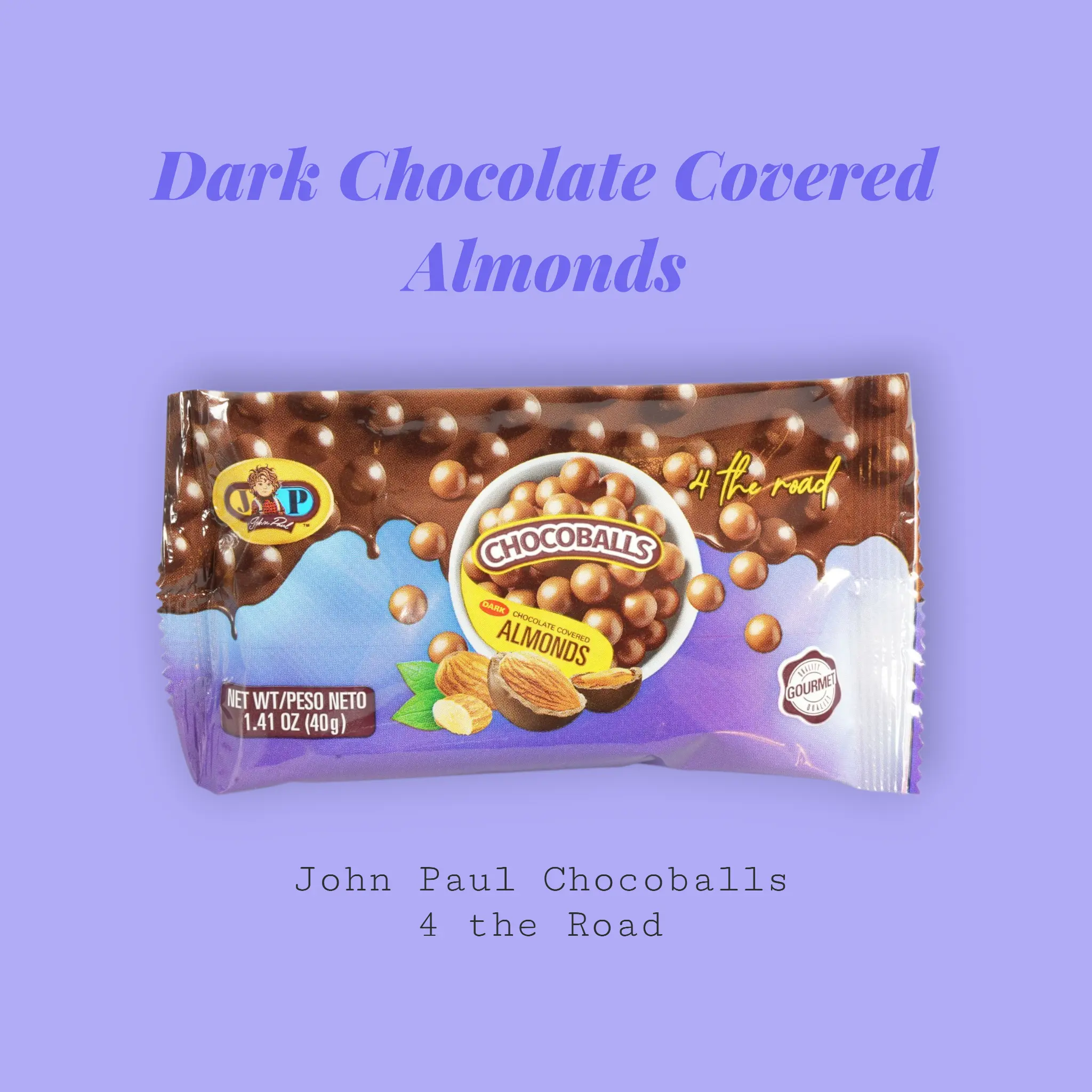 JP ChocoBalls Almond — Dark Chocolate · 4 the Road (3-Pack)