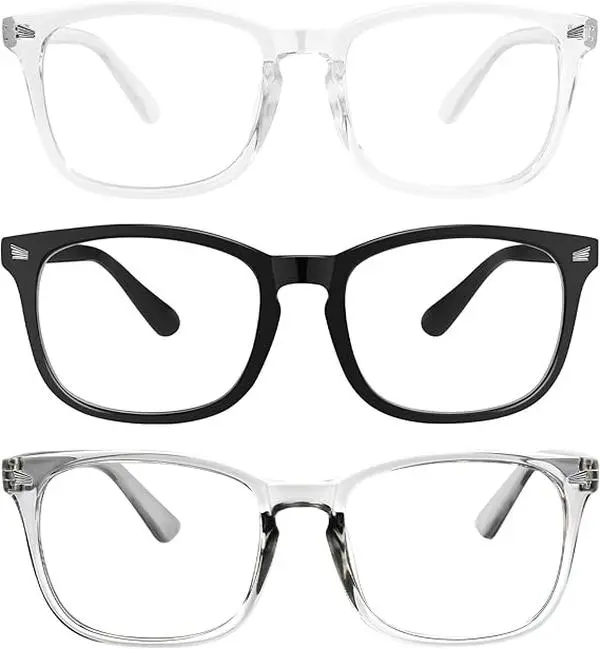Polycarbonate Computer Blue Light Glasses,Reduce Eye Strain UV Blocking for Computer Screen computer gaming TV Phone Reading,for Men and Women