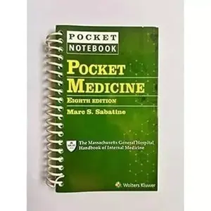 Pocket Medicine 8th Edition Spiral Bound – Essential Internal Medicine Reference Guide by Marc S. Sabatine | 2022 Edition | USA Stock