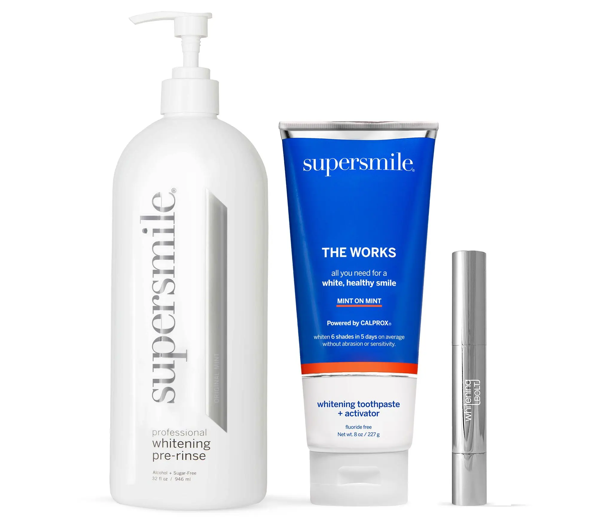 Supersmile The Works Whitening Toothpaste w/ Pre-Rinse