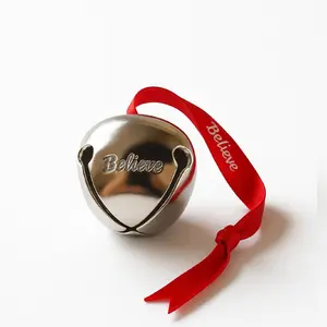 Believe Sleigh Bell Ornaments
