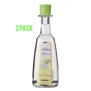2 X Sanborns Agua De Colonia Clasica Flor De Naranja Unisex 202ml Each Glass Bottle