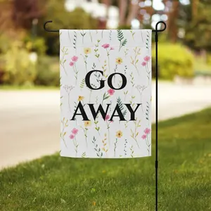 Go Away Spring Garden flag