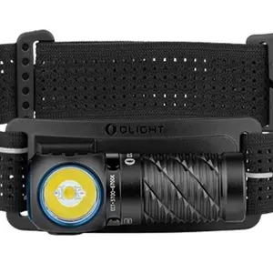 Olight Perun 3 Mini Flashlight - Black, 1250 Lumens Red and White Dual Output, 155m Beam Distance