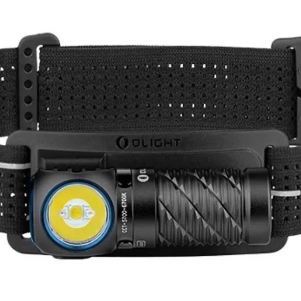 Olight Perun 3 Mini Flashlight - Black, 1250 Lumens Red & White Dual Output, 155m Beam Distance, EDC Emergency Portable Torch for Home Improvement, 155 Meters