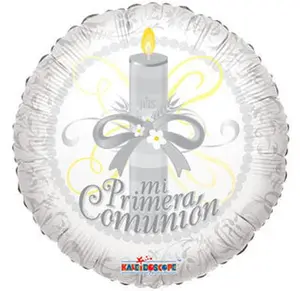 18" Mi Primera Spanish Communion Helium Foil Balloon (5 PACK)  #34531