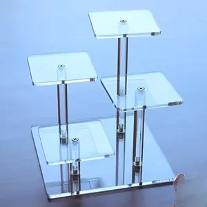 Crystal Clear Acrylic Bookshelf Display Stand, Adjustable Comic Stand for Photo Albums, Newspapers, Magazines, Cds, Sturdy, Space Saving, Easy Assembly, Adjustable Storage Shelf, Acrylic Display Rack
