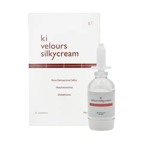 KI Velours Silky Cream | Exosome Brightening & Anti-Wrinkle Moisturizer | Makeup primer| Glutathione + Hexylresorcinol + Rose Callus Extract | 10g / 0.35oz.