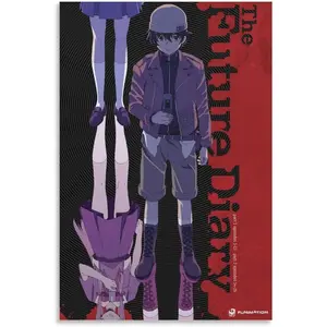 Japanese Anime Poster The Future Diary Poster Decorative Painting Canvas Wall Art Living Room Posters Bedroom Painting