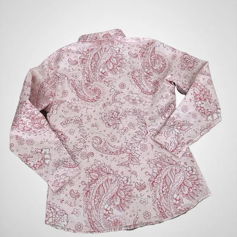 Pink collar flame resistant shirt