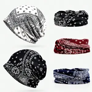 4-Piece Breathable Chemo Cap Set - Baggy Slouchy Beanie & Scarf Snood for Women/Men, Double-Layer Headwear for Cancer Patients, Spring Summer Comfort Design