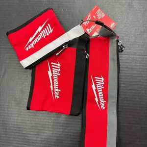 Milwaukee 14 in., 8 in. and 6 in. Multi-Size Zipper Tool Bags in Red (3-Pack)