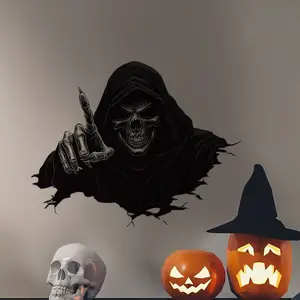 Halloween Toilet Sticker, Zombie Horror Design, Bathroom Decor, Home Party Decoration, Spooky Scary Zombie Theme, Halloween Gift