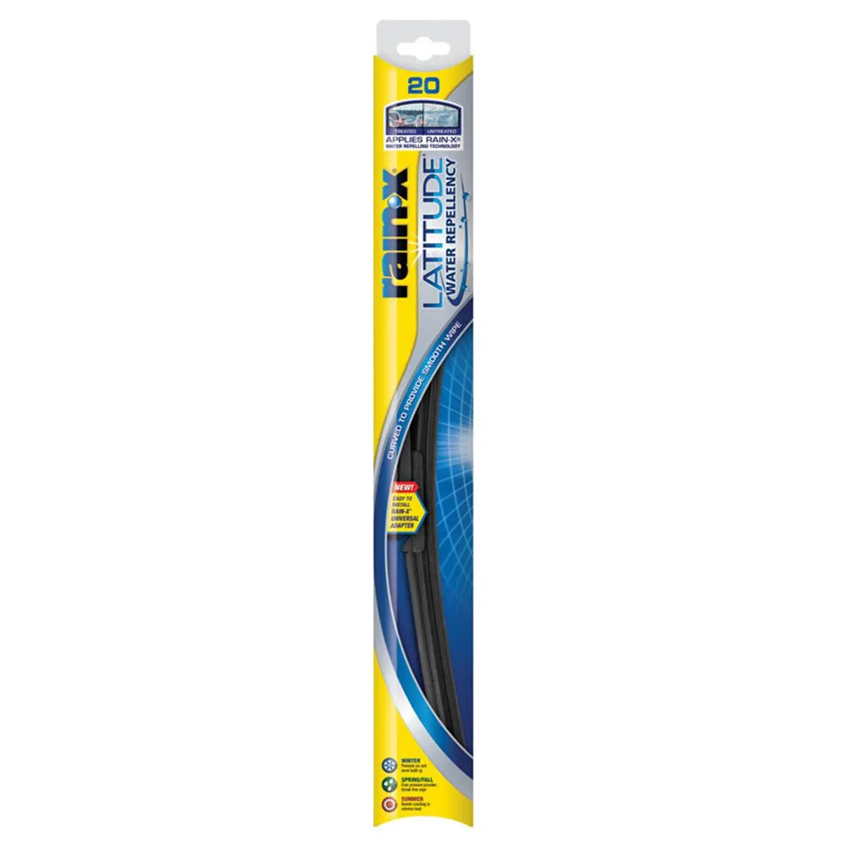 212 MAIN 20 in. Rain-X Latitude Beam Car Windshield Wiper - Aerodynamic Automotive Tool, Auto Parts, Car Parts for Vehicle Cleaning