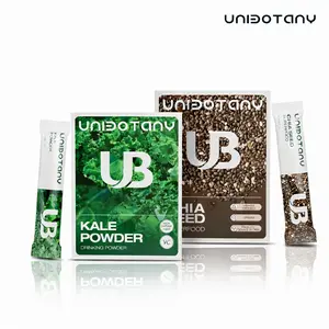 UniBotany Golden 30 Day Organic Chia Seeds Kale High Fiber Protein Meal Replacement Superfood Dried Veggie Fruit Snack Dinner